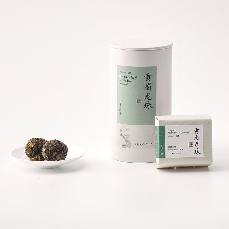 贡眉龙珠 福鼎老白茶茶叶 温和甜醇糯感足 一颗一泡