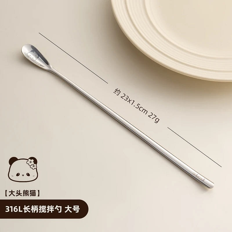 316L Stainless Steel Stirring Spoon Large Size 1 count