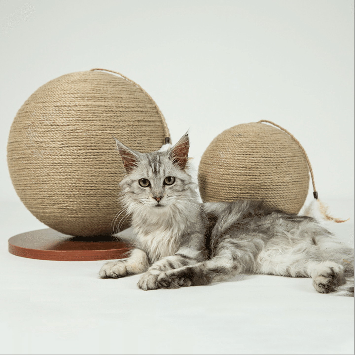 ZEZE-Woven Rope Ball Cat Scratcher 1 each
