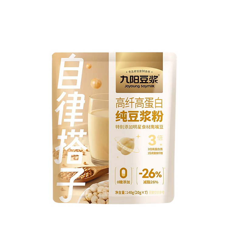 九阳高纤高蛋白纯豆浆粉140g*1袋