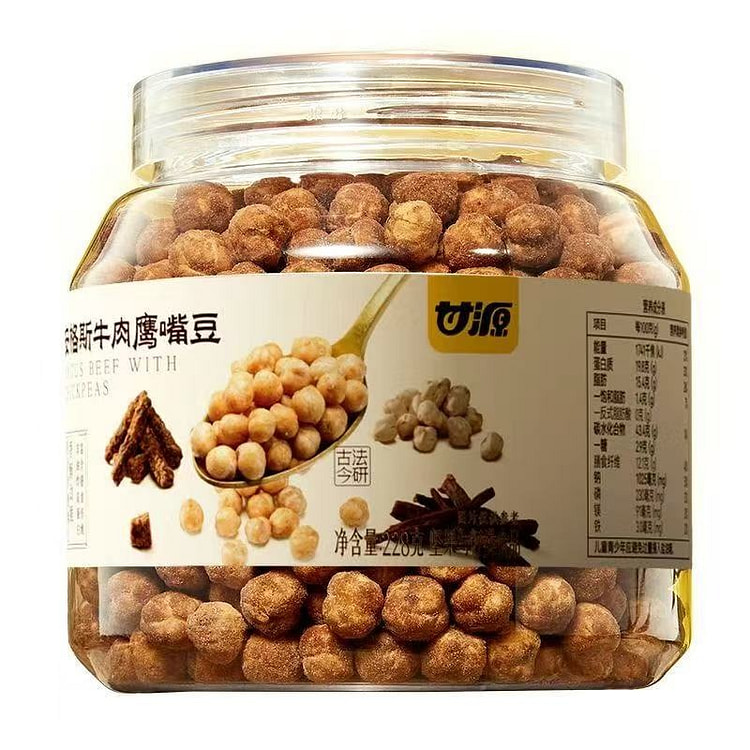 甘源安格斯牛肉鹰嘴豆双重蛋白健身营养健康代餐零食 228 克