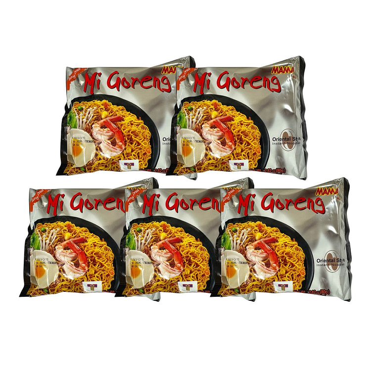 MAMA Mi Goreng Oriental Style Instant Noodles 80 g*5 counts