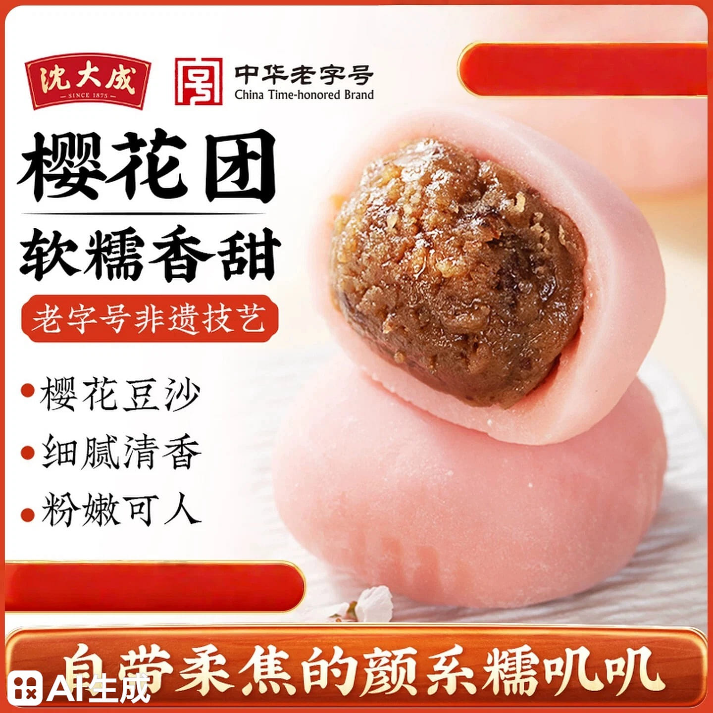 [Shen Dacheng]Cherry Blossom Dumpling, soft, gluti 200 g