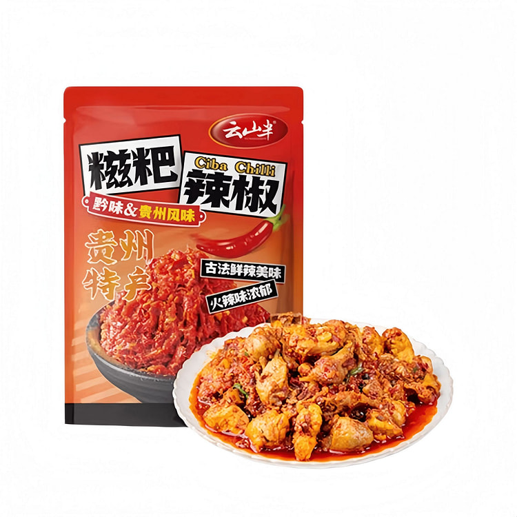 云山半 糍粑辣椒地道黔味辣子鸡糍粑250g*1袋 250 克