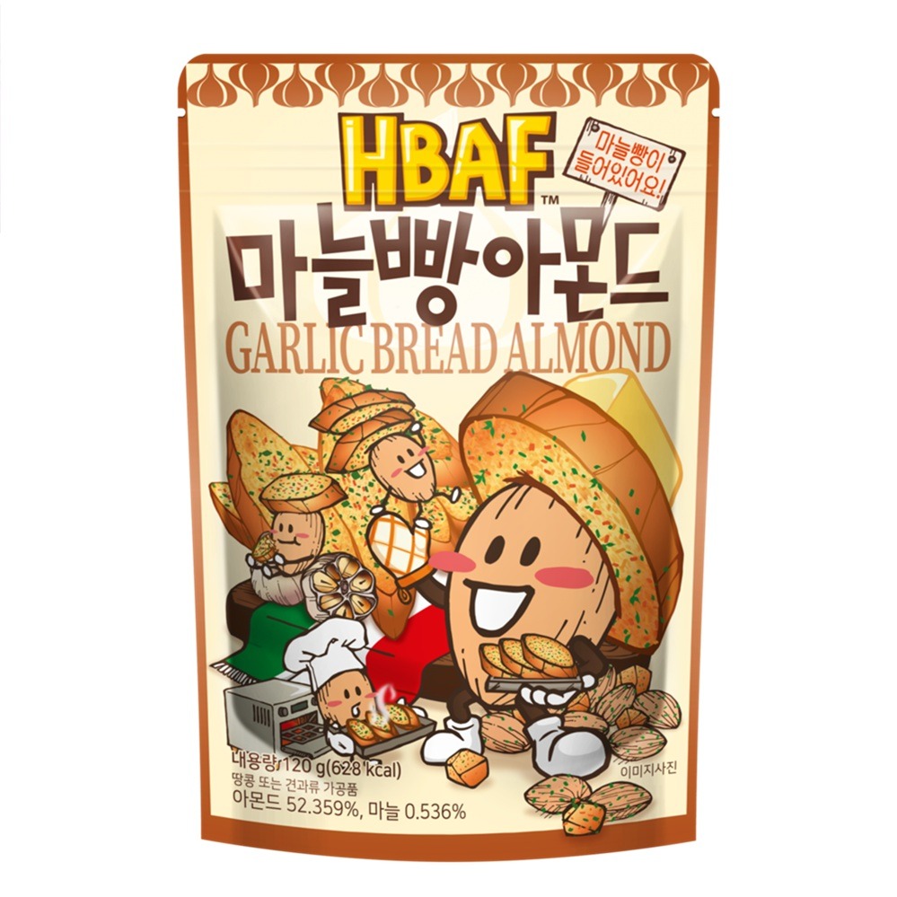 HBAF蒜香杏仁麪包 1個裝 120 克