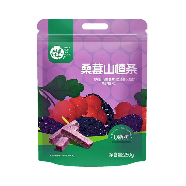 每果时光桑葚山楂条果脯蜜饯干250g*1袋 250 克