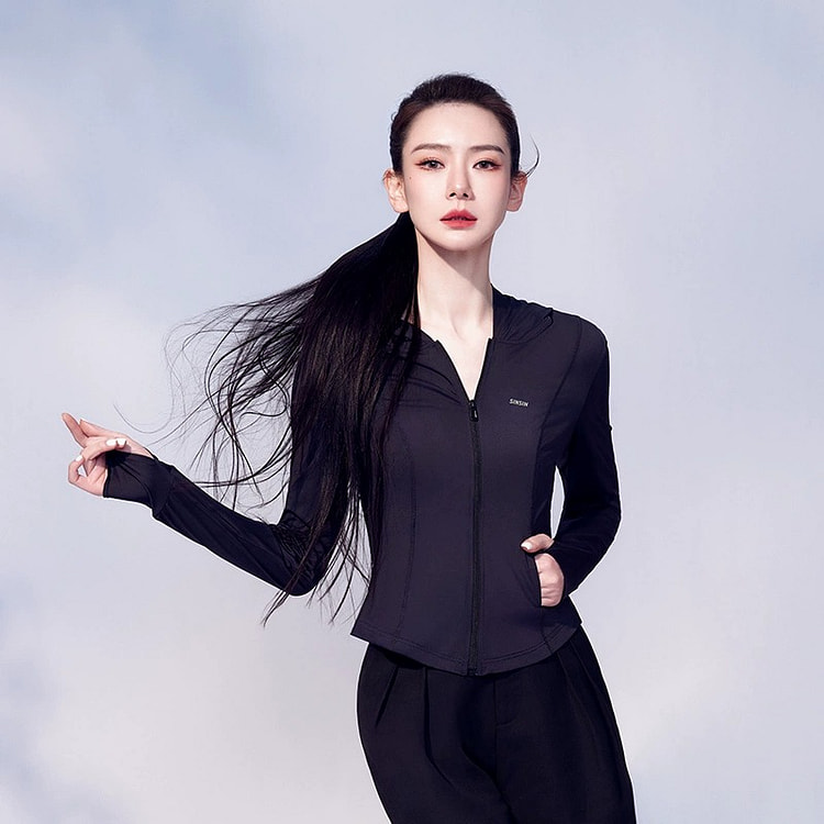 SIINSIIN Ice Skin Sunscreen Clothing Black L