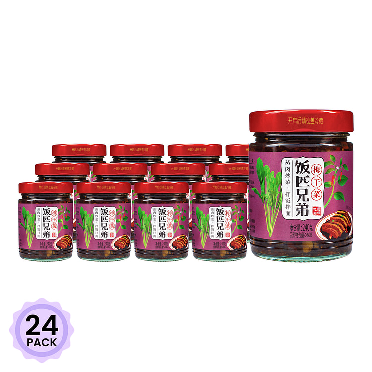 饭匹兄弟 梅干菜风味 辣椒油 240 克*24 包