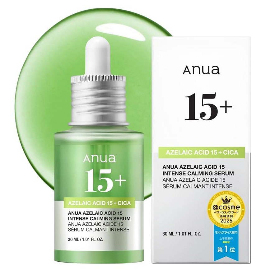 ANUA AZELAIC ACID 15 INTENSE CALMING×15 ANUA Azelaic Acid 15+ Intense Calming Serum – ANUA Skincare