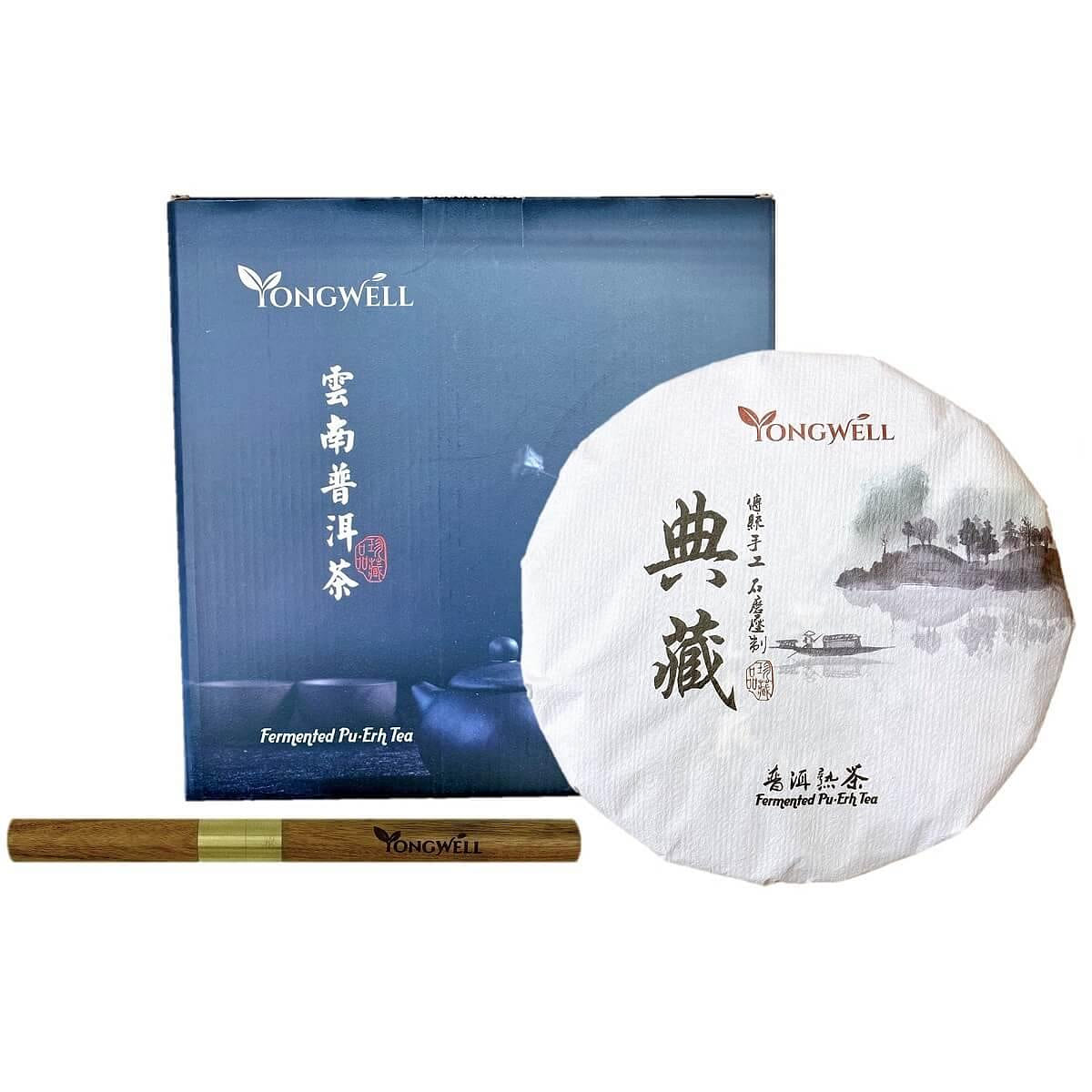 2013 Limited Edition Yunnan Fermented Pu Erh Compressed Tea Cake - 357g (12.3oz) + Free Tea Knife 1 count