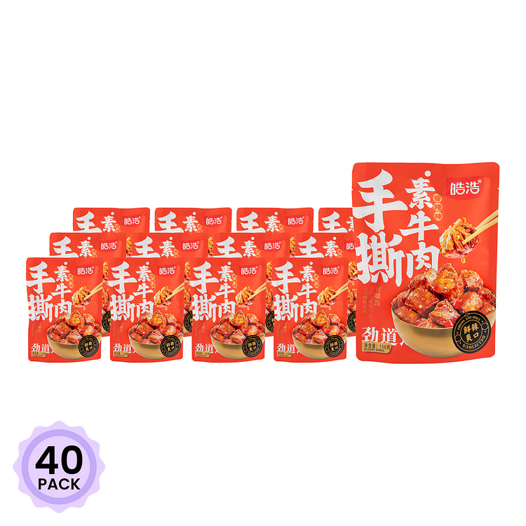皓浩 手撕素牛肉 158 克*40 包