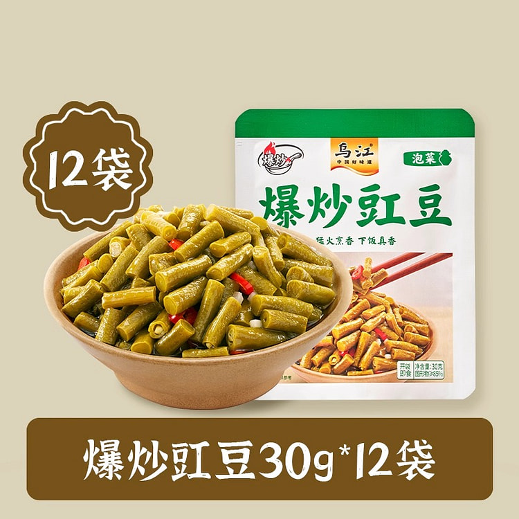 乌江咸菜爆炒豇豆30g*12袋 360 克