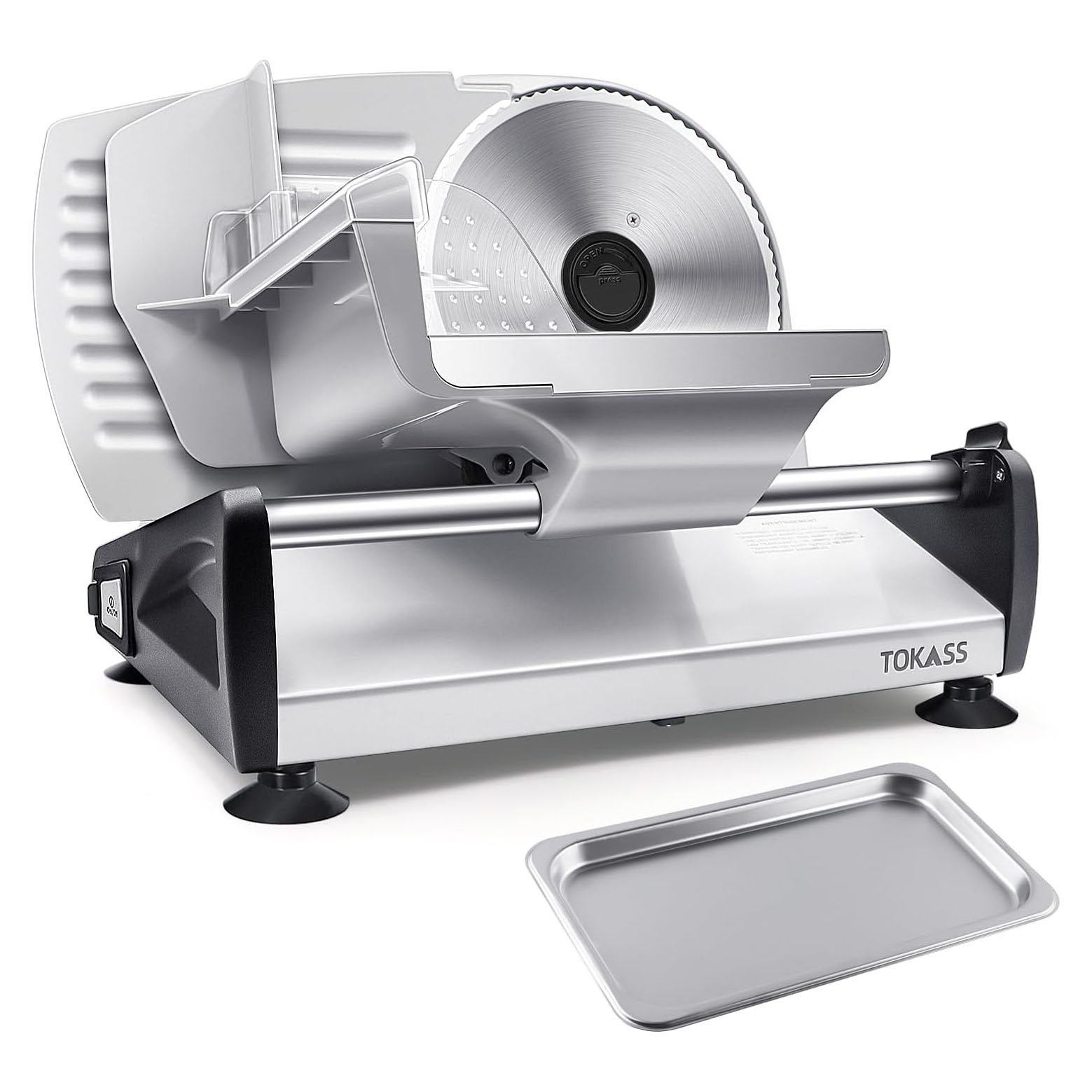 Electric Deli Food & ミートスライサー GJ801 Get Meat Slicer Electric Deli Food Slicer Silver With Delivered