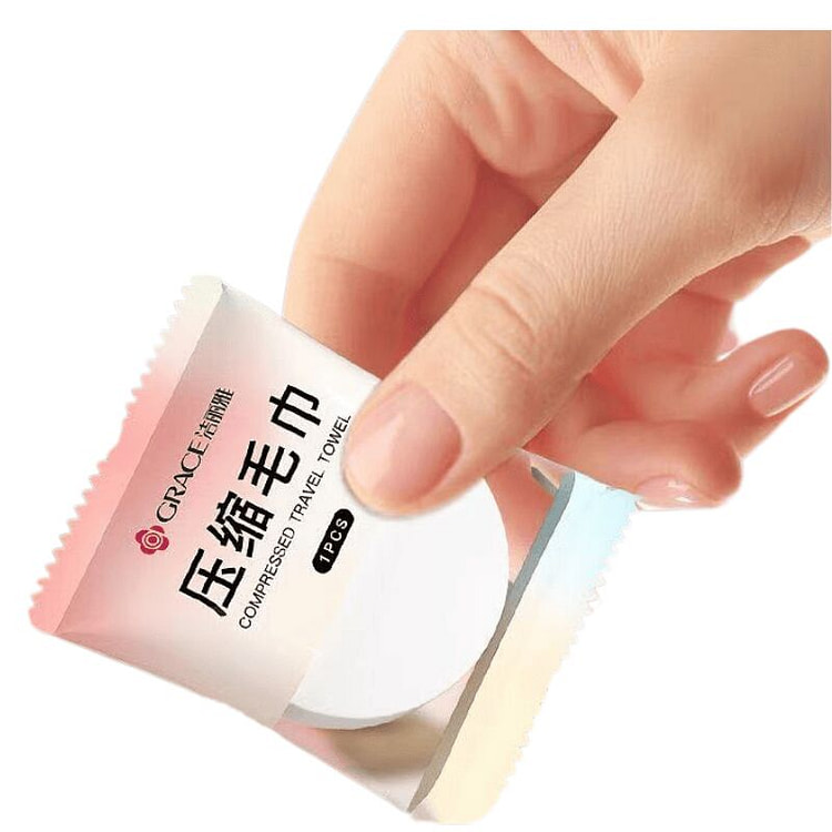 洁丽雅 加厚一次性压缩毛巾 1 份