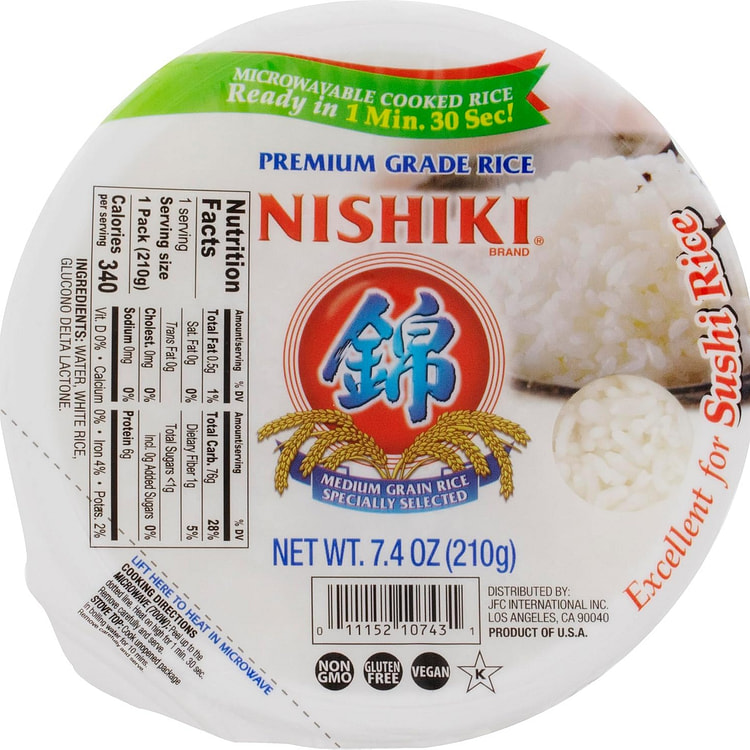 Nishiki 优质熟米饭，7.4 盎司（6 包）