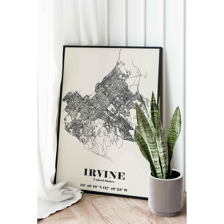 Irvine CA 16" x 20" / Black