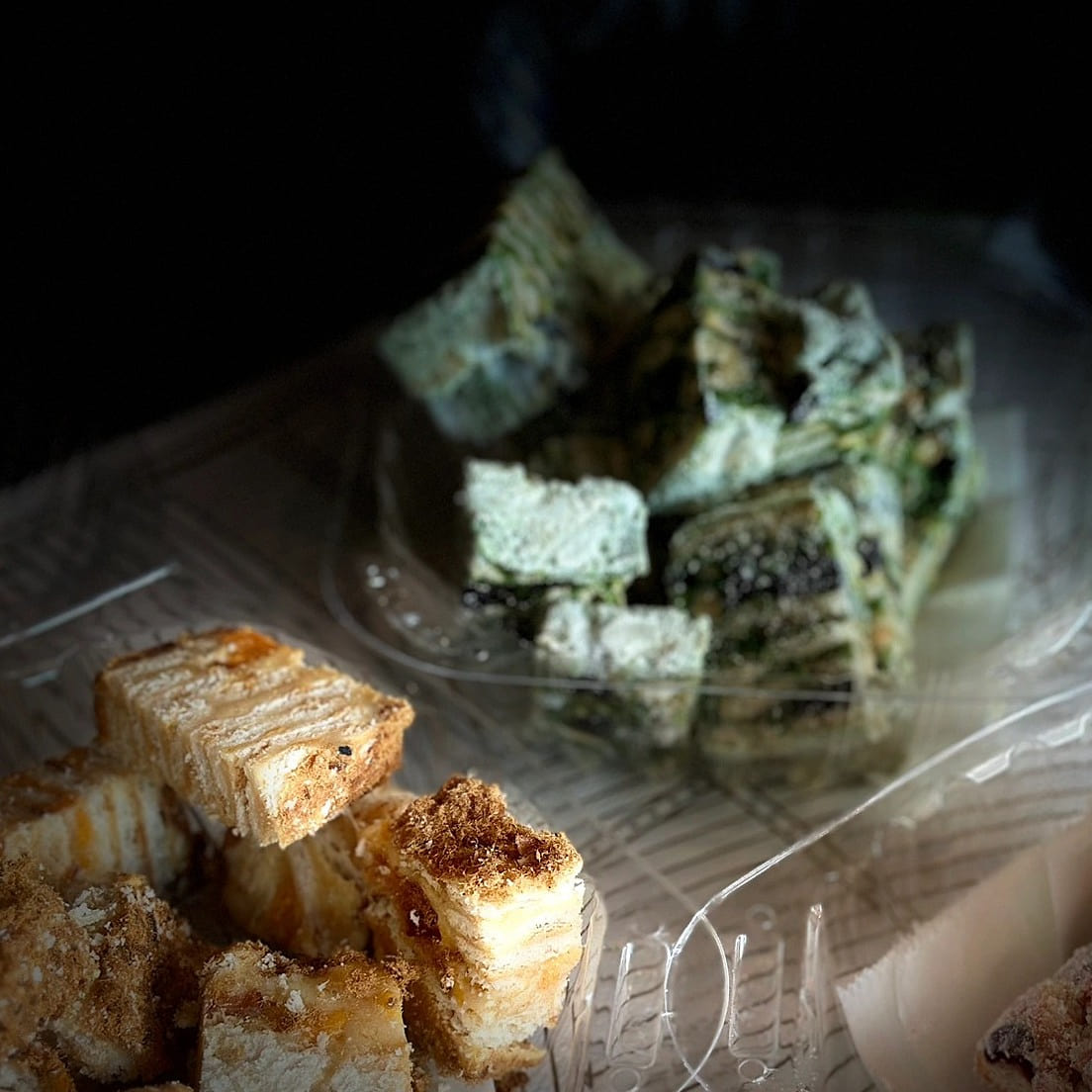 Matcha Snowflakes Crisp 1 ส่วน