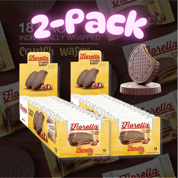 Crunch Wafer Cookies (Milk Chocolate) 2-Pack