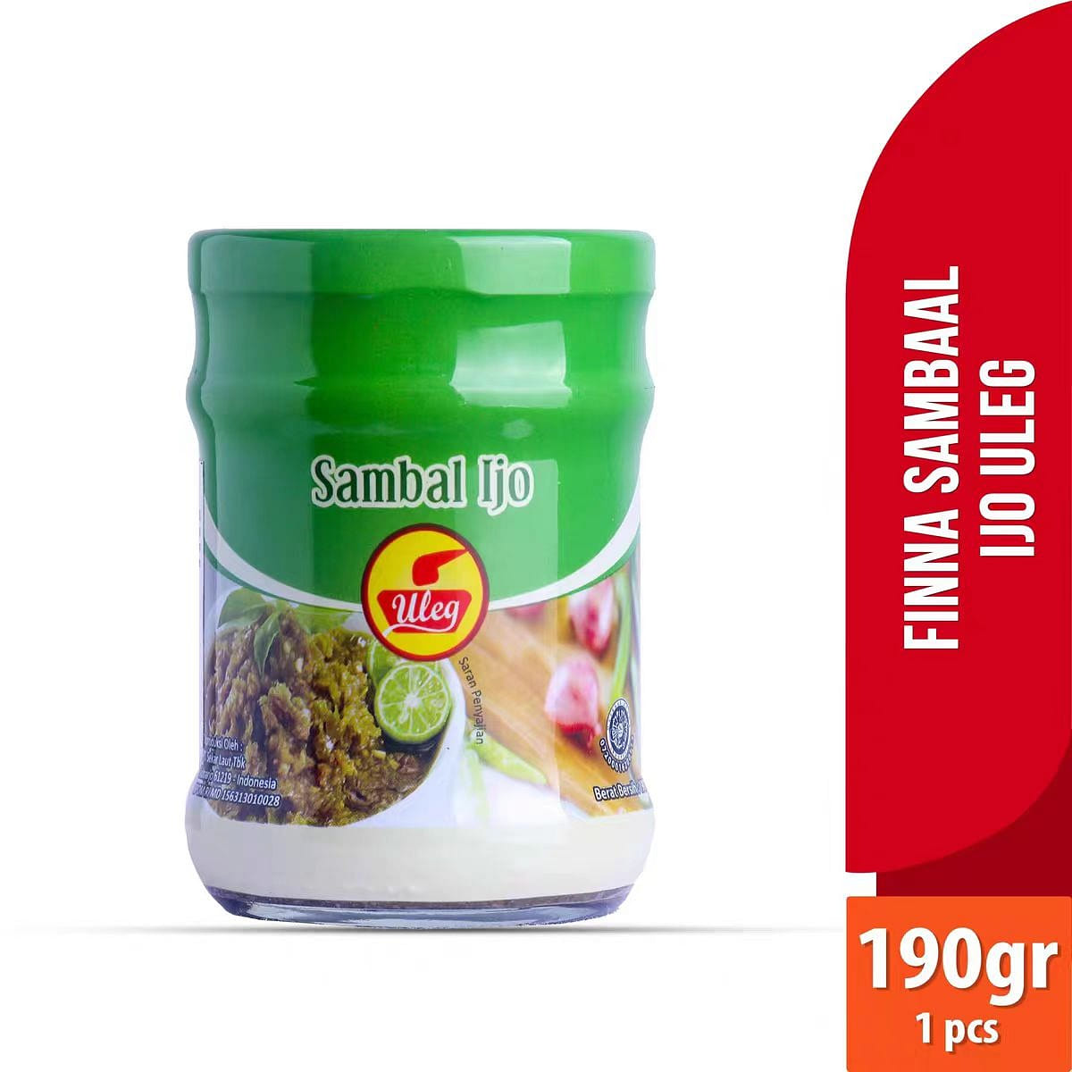 Indonesian FINNA green chili Sauce 190g 1 bottle