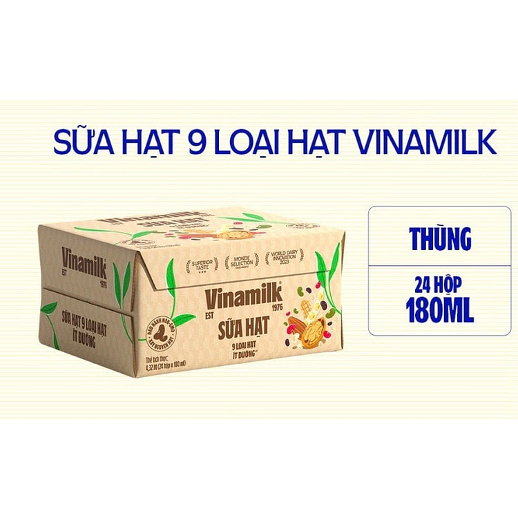 VINAMILK 9 LOẠI HẠT ÍT ĐƯỜNG ( 24HOP)