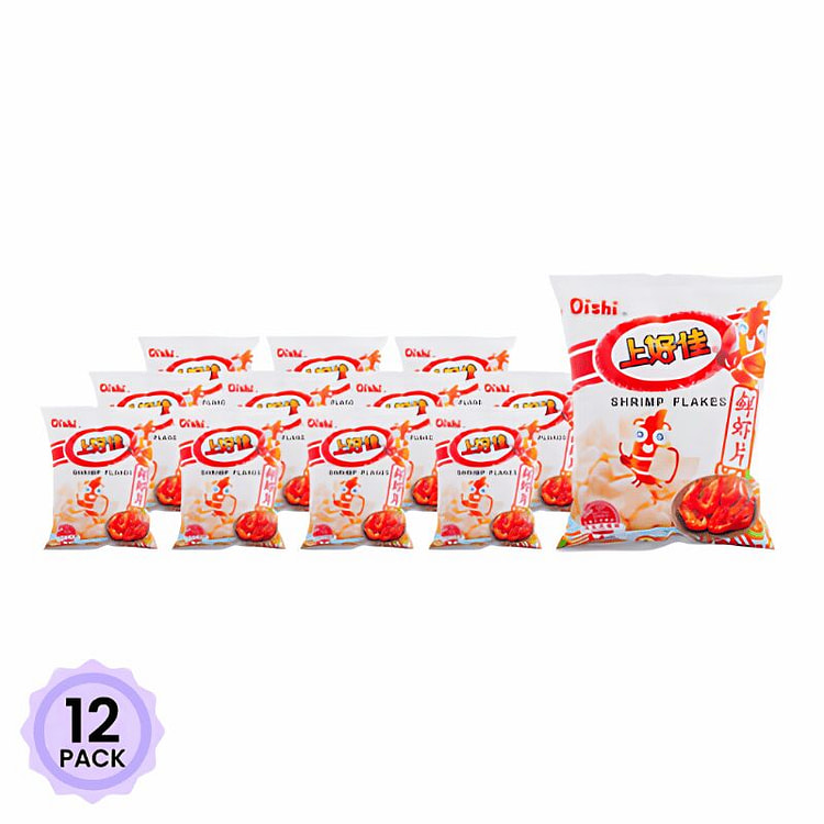 Oishi Shrimp Flakes pack of 12 80 g