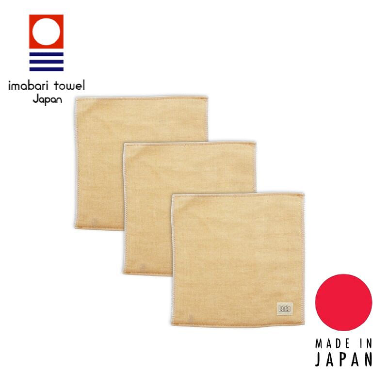 Imabari Factory 7days Towel Set – 3pcs Orange 1 bunch