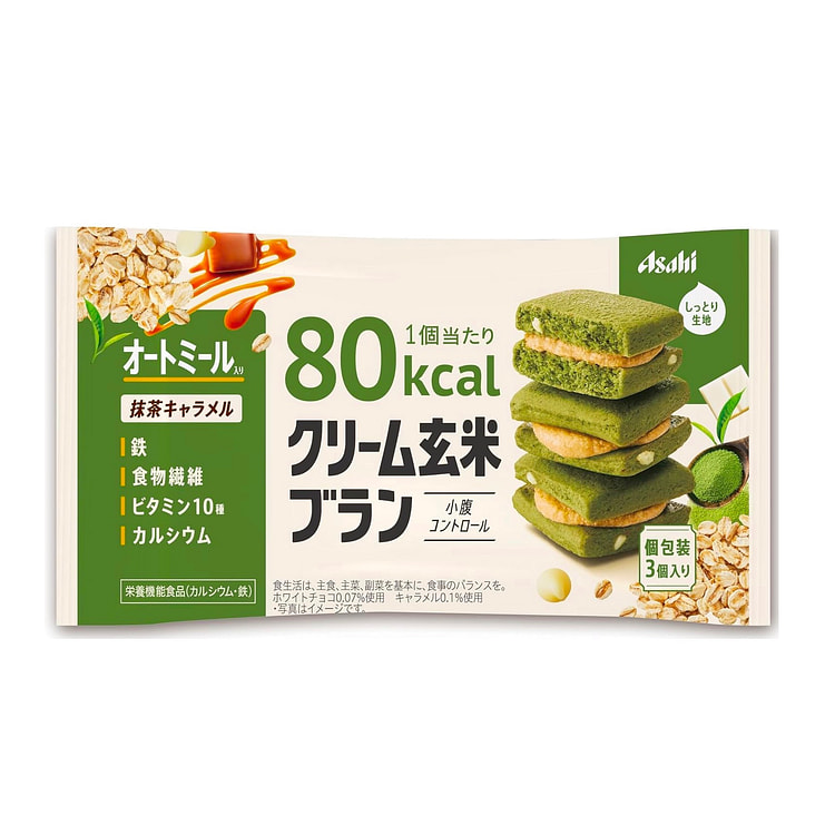 朝日抹茶焦糖巧克力奶油饼干 54g