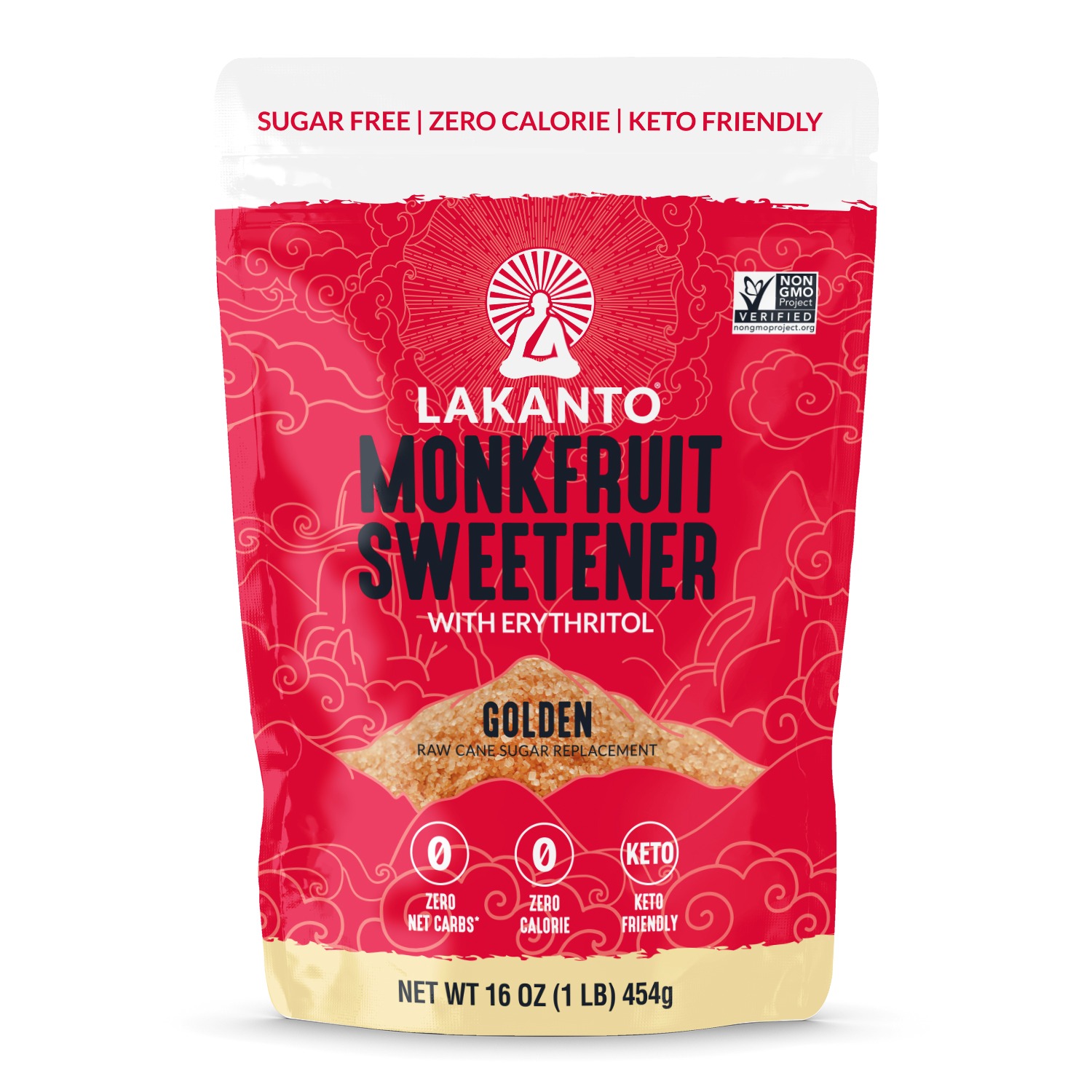 Get Lakanto Golden Monk Fruit Sweetener with Erythritol Raw Cane