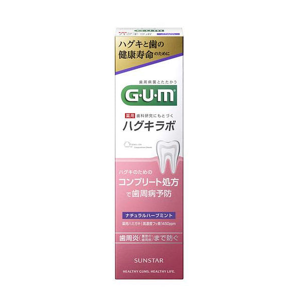 GUM 高氟 牙膏 天然草本薄荷 85g 1 份