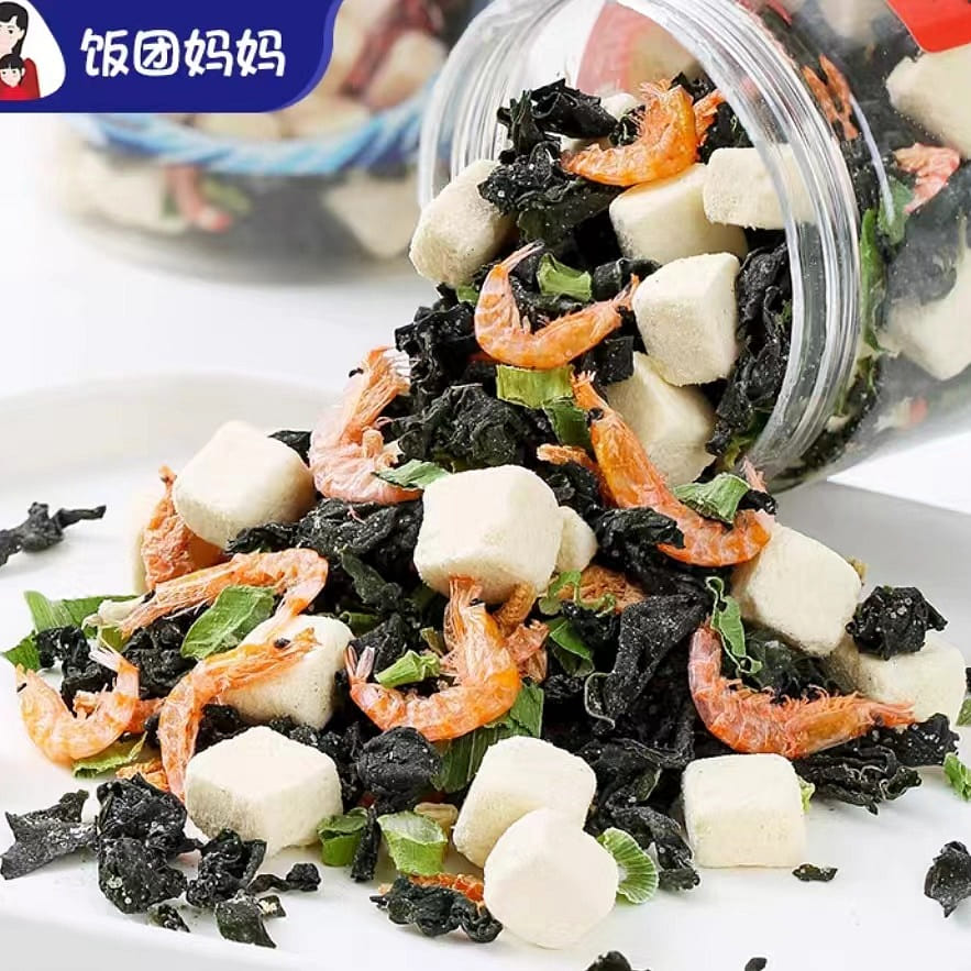 Rice and vegetable roll, krill, bean curd, skirt soup, 90g * 1 can, about 30 bowls), instant kelp, bean curd, and miso soup 90 그램
