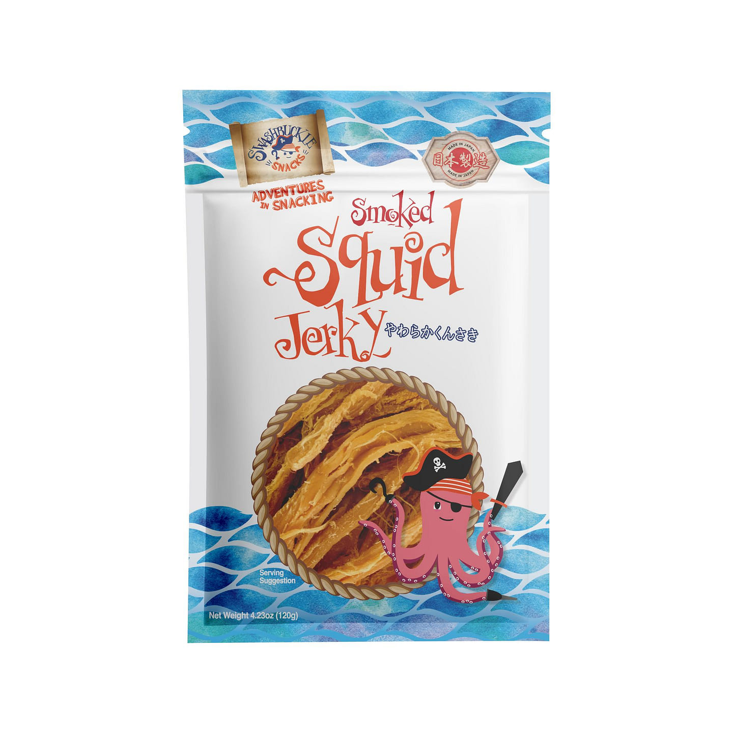 Smoked Squid Jerky, Kunsaki 4.23 oz