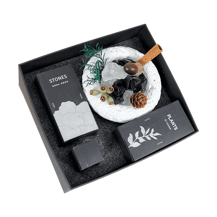 云花漾 绿野仙踪植物晶石 桂花香薰 精美礼盒套装 950 克