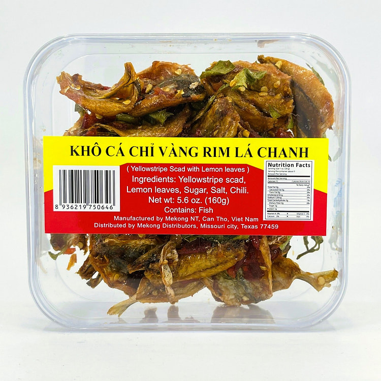 Yellowstripe Scad with Lime Leaves - 5.6oz/160g 5.6 oz