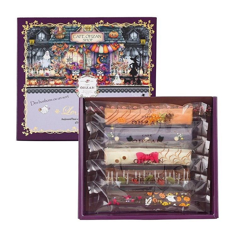 CAFE OHZAN万圣节限定巧克力面包棒 5支 1 盒