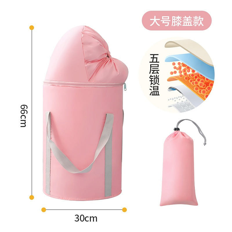 Insulated Folding Foot Soak Bucket Travel Portable Foot Soak Bag Taller Pink 1 each