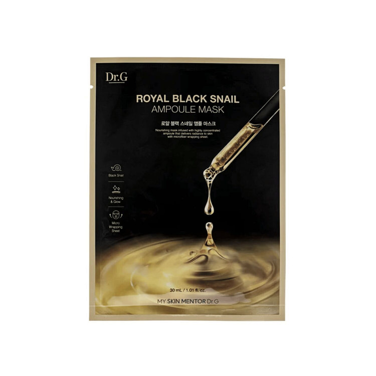 Dr.G Royal Black Snail Ampoule Mask 30ml x 10ea 1 each