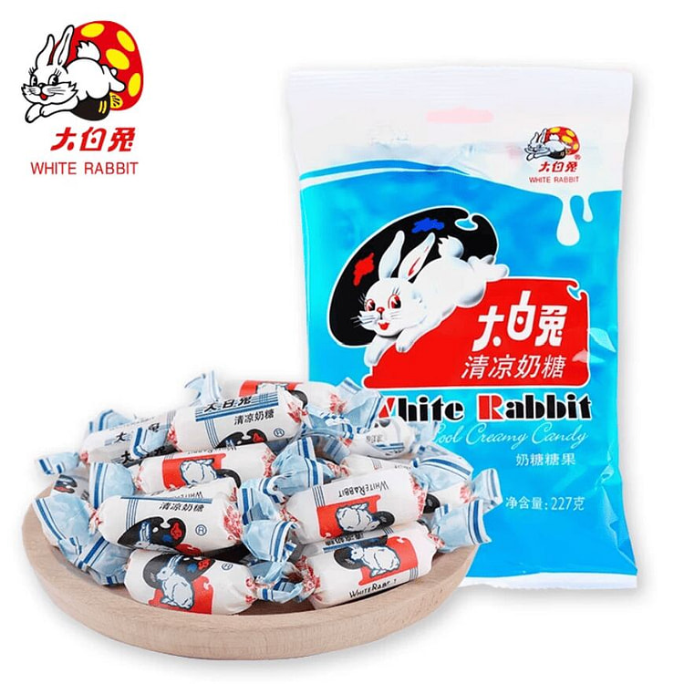 White rabbit cool flavor milk candy 227g 227 g