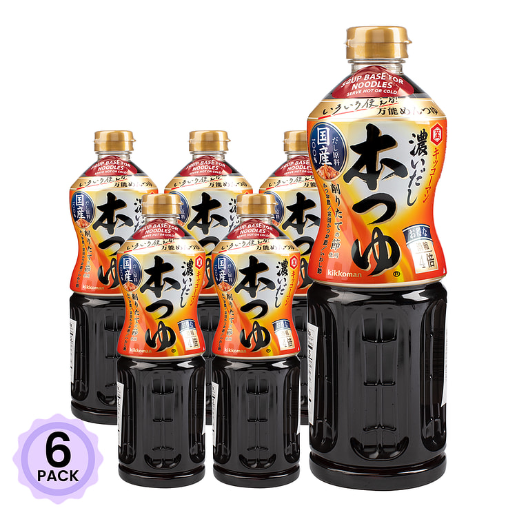 Kikkoman HonTsuyu Soup Base 1000 ml*6 pack