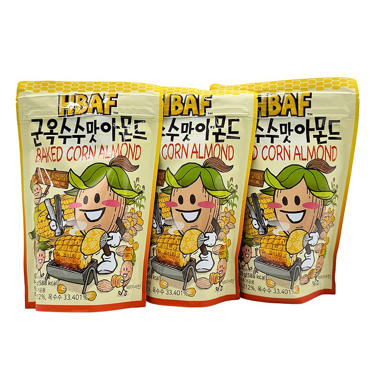 HBAF Baked Corn Almond BUNDLE 120 g*3 pack