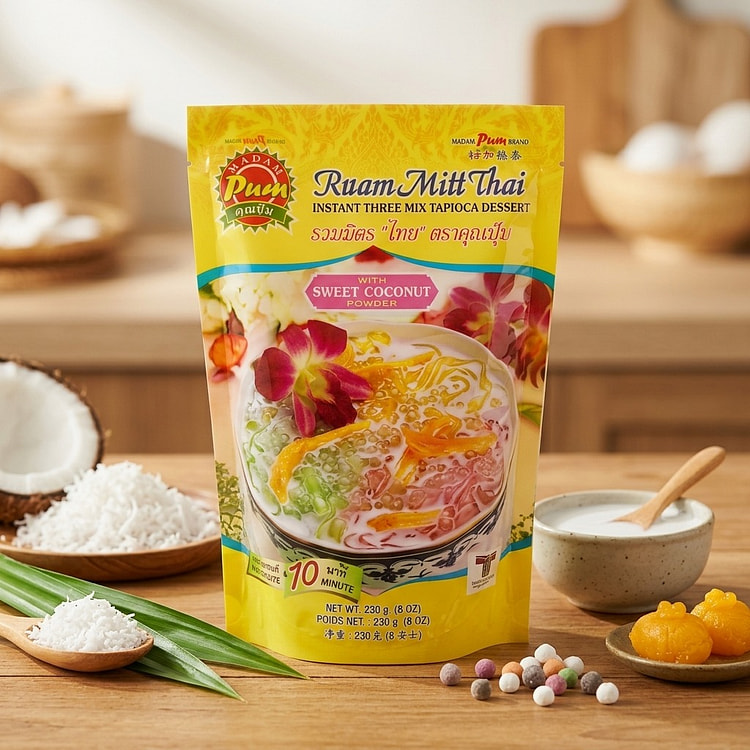 Ryan Mitt 泰式速食三合一木薯甜品 8 盎司