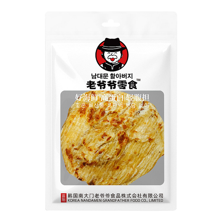 先生鱼安康鱼烤鱼片鱼饼手撕即食海味韩国南大门老爷爷零食35g*1袋