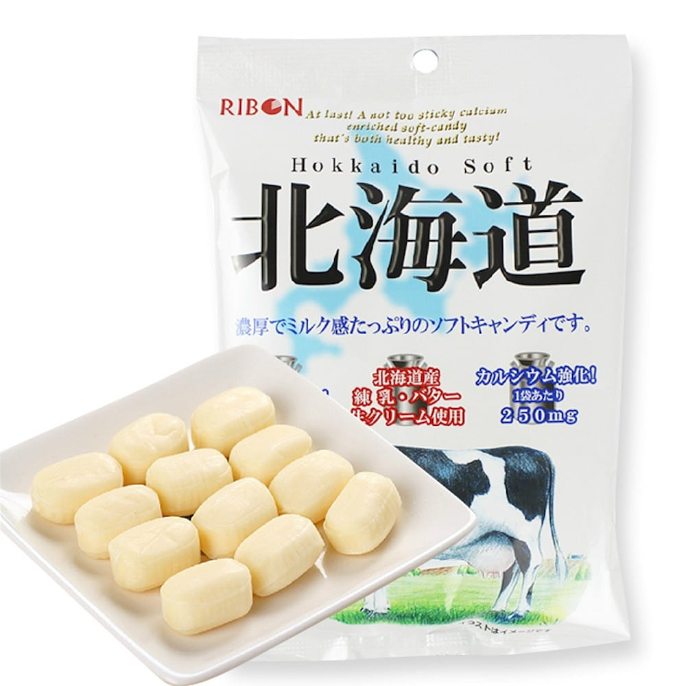 RIBON Hokkaido Condensed Milk Candy 110g 1 pack