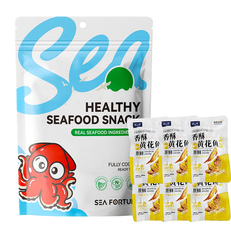Sea Fortune 香酥黄鱼酥原味即时袋装罐头