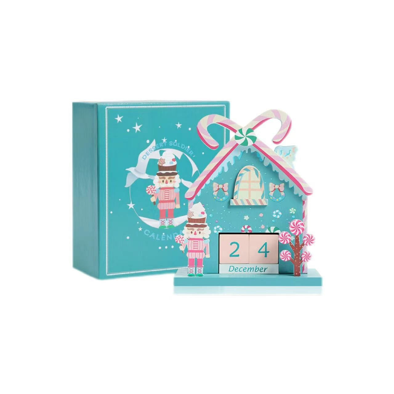 Christmas Wooden Cute Calendar – Walnut Soldier 1 Piece 1 each