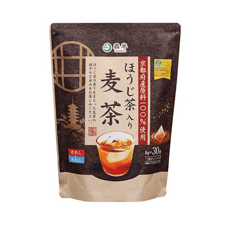 森半 大麦茶 焙茶 茶包 30袋