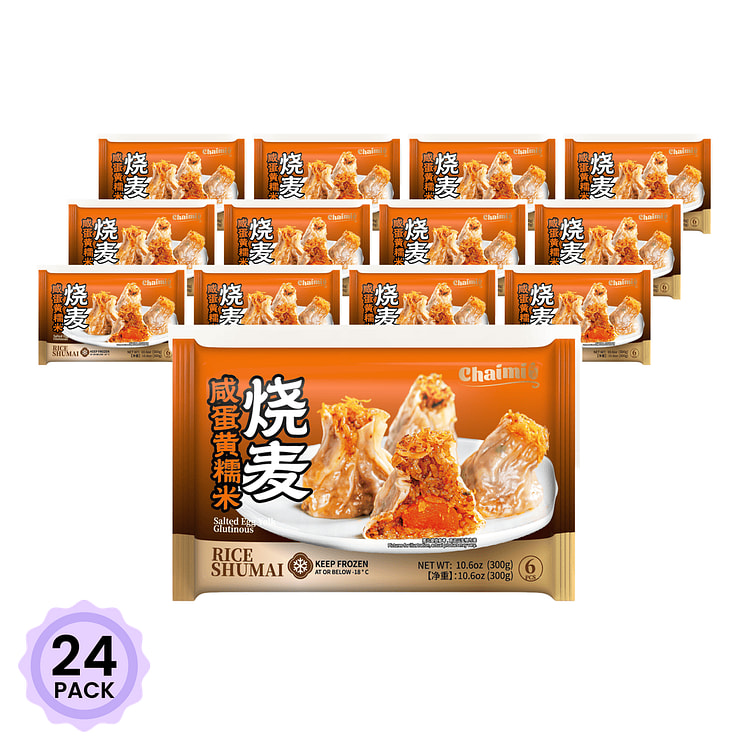 柴米 咸蛋黄糯米烧麦 6个/包 300 克*24 包