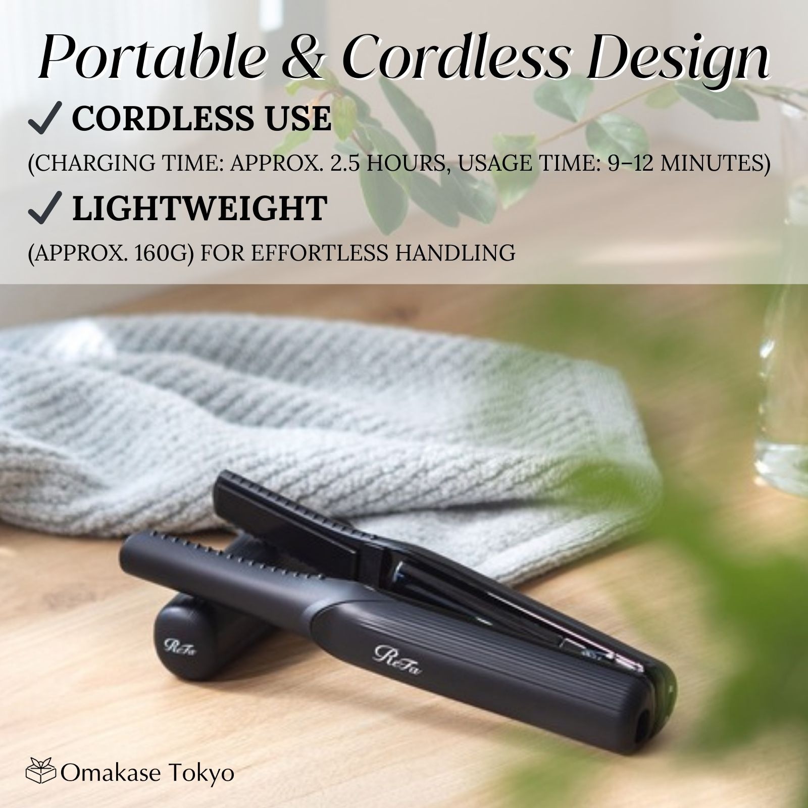 Get ReFa Finger iron ST Black Delivered | Weee! Asian Market