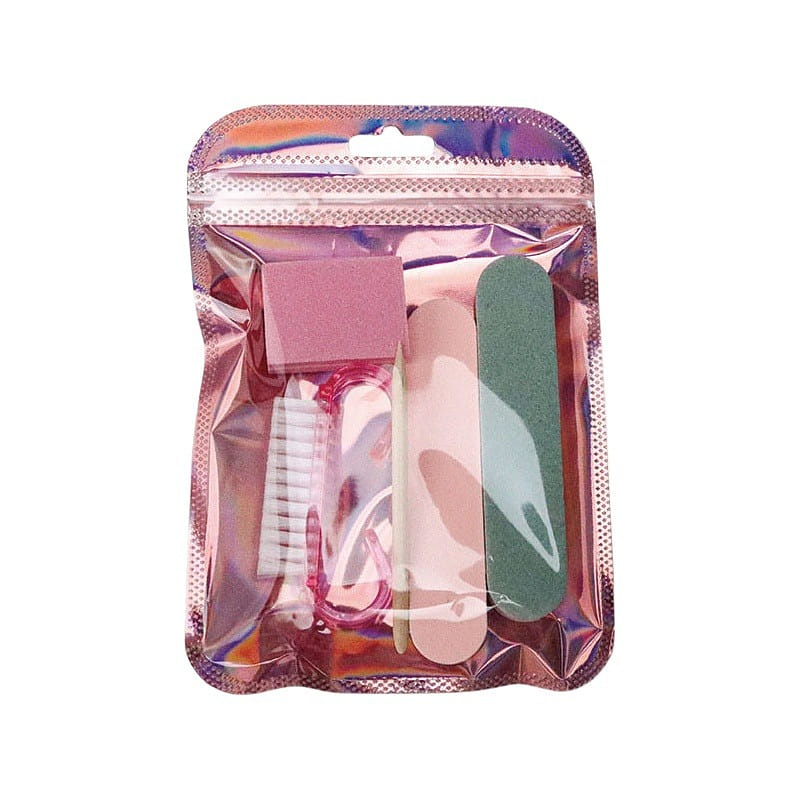 Press On Nails 5 In 1 Manicure Tool Kit Pink 1 pack