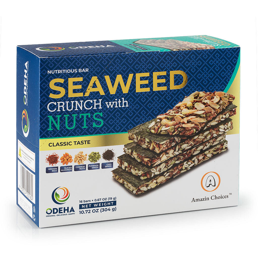 Seaweed Crunch with Nuts Classic Nutritious Bar 1 each