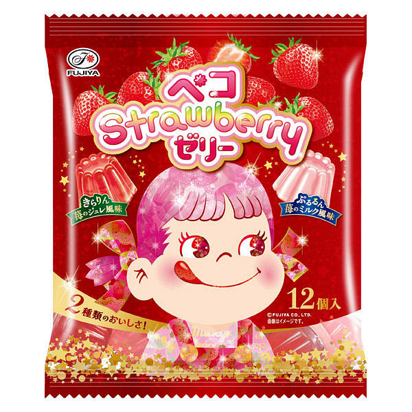 Fujiya Strawberry Jelly 12 pcs 1 each